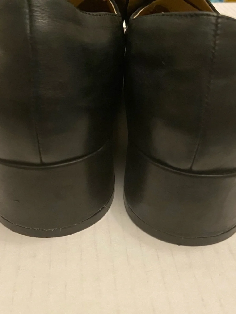 Sam Edelman Dark Navy Almond Toe Horse Leather Bit Loafer Shoes Size 8. - Picture 4 of 14